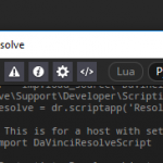 Blackmagic Resolve Scripting