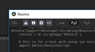 Resolve Scripting